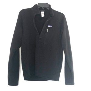 Men’s Black Patagonia 1/4 zip pull over jacket
